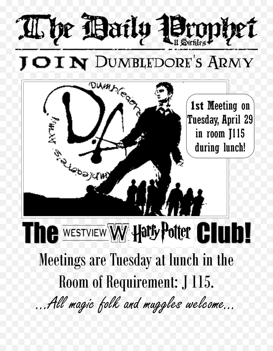Meetings Dumbledoreu0027s Army - Harry Potter Png,Dumbledore Png