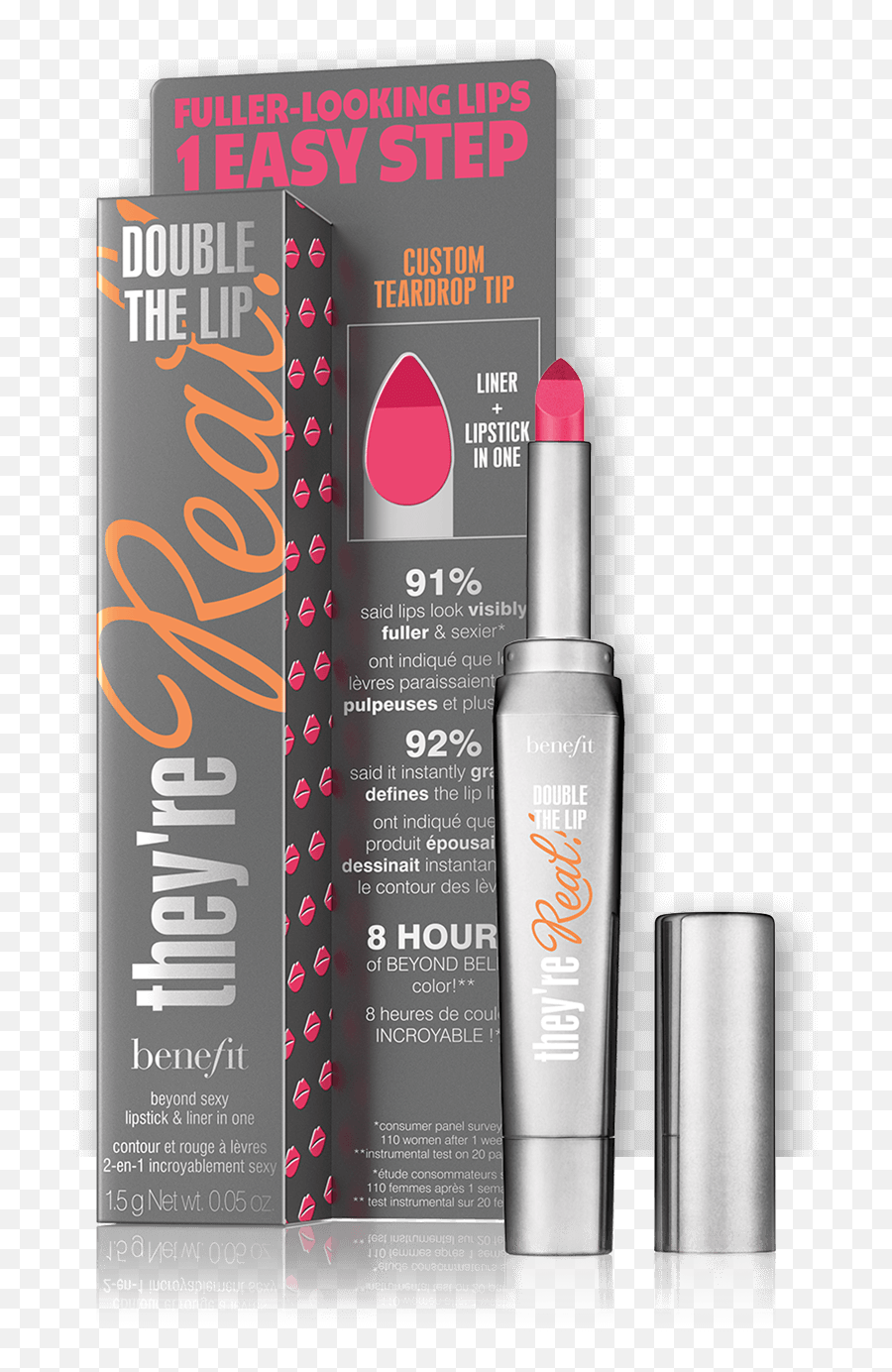 Beauty Products Ideas - Benefit They Re Real Double The Lip Hotwired Pink Png,Absolute Icon Eyeshadow Palette