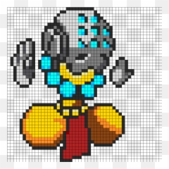 Adorable Spray Zenyatta - Overwatch Perler Bead Pattern Pixel Art Pixel Art Overwatch Png,Zenyatta Png
