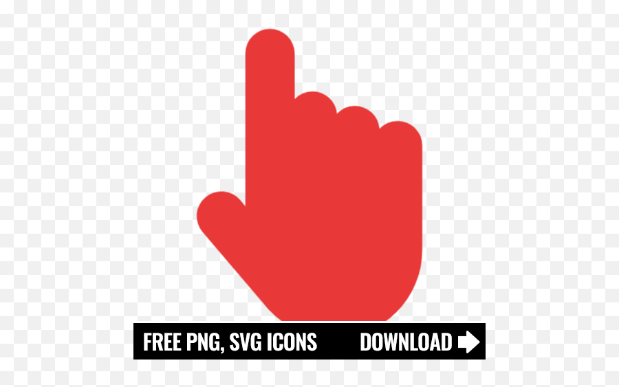 Free Red Finger Pointer Icon Symbol Png Svg Download - Key Icon Png,Hand Click Icon Png