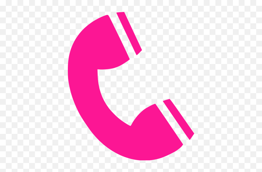 Deep Pink Phone 2 Icon - Free Deep Pink Phone Icons Phone Icon Purple Png,Phone Web Icon
