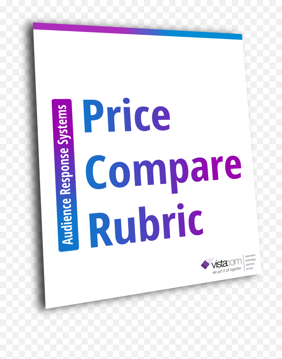 Audience Response Systems Price Comparison U0026 Vetting Rubric - Language Png,Rubric Icon