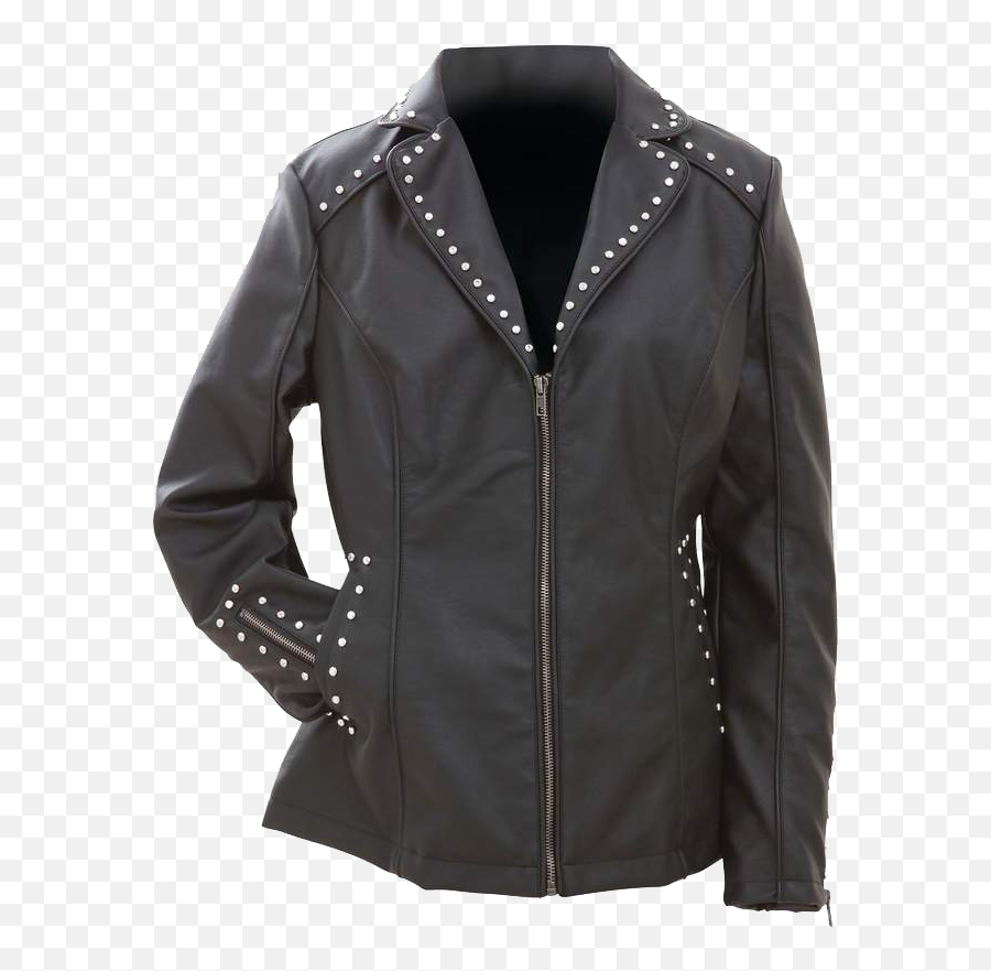 Ladies Leather Jackets - Womens Motorcycle Jackets On Sale Black Jacket Walmart Womens Png,Icon Retro Daytona Leather Jacket