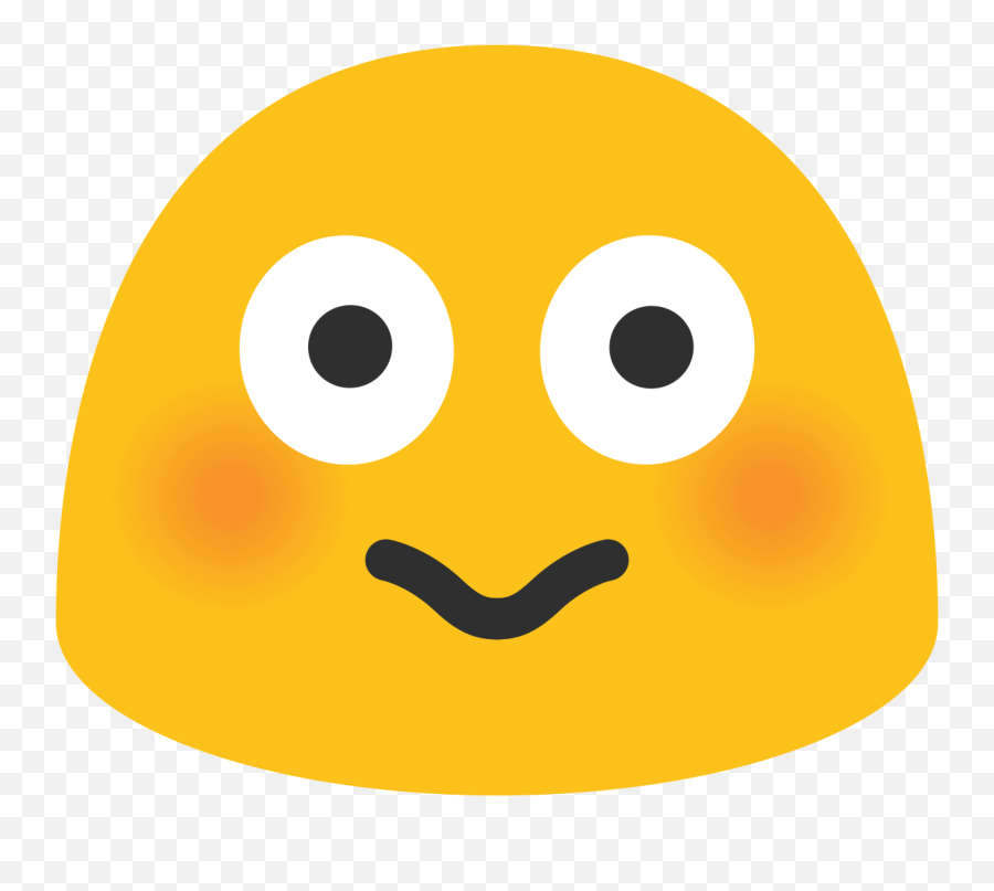 Emoji U1f633 - Android Flushed Face Emoji Png,Flushed Emoji Png