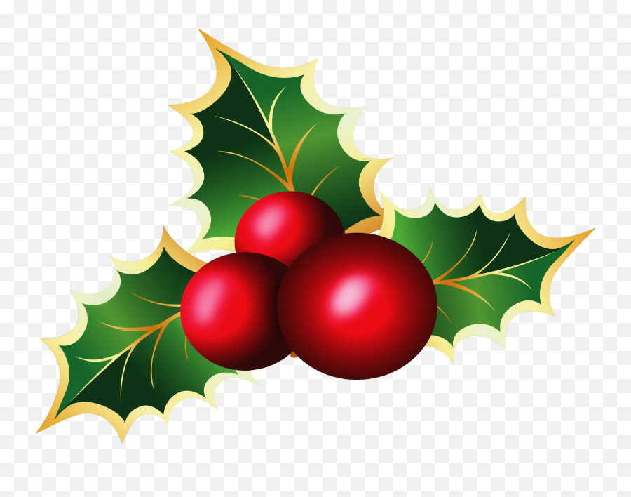 Christmas Holly Transparent Background - Transparent Background Holly Clipart Png,Christmas Holly Png