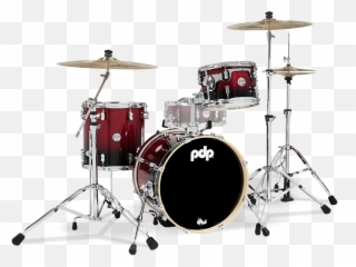 Pdcm2217rb - Concept Maple Red to Black Fade Lacquer Pdp Drum To png