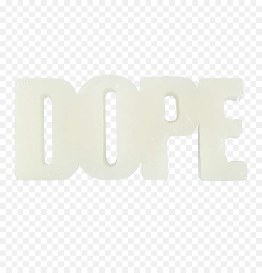 Dope Wax Bar Word Logo Shape White - Graphics Png,Dope Logo