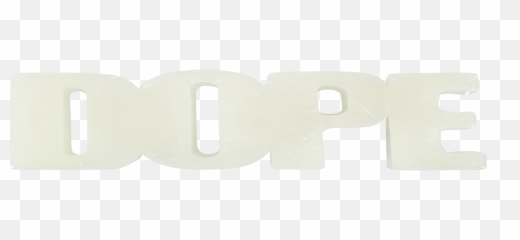 Dope Wax Bar Word Logo Shape White - Graphics Png,Dope Logo