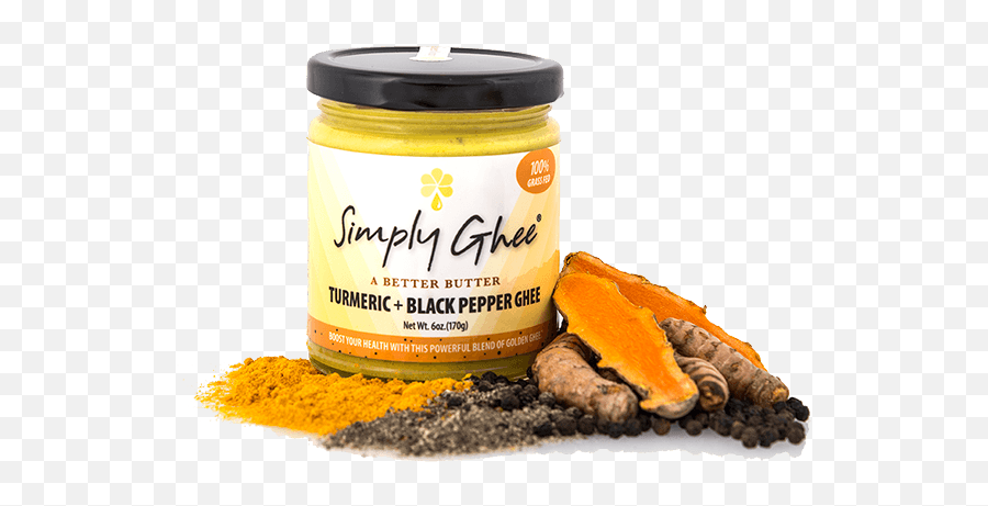 Turmeric Black Pepper Ghee - Simply Ghee Superfood Png,Turmeric Png