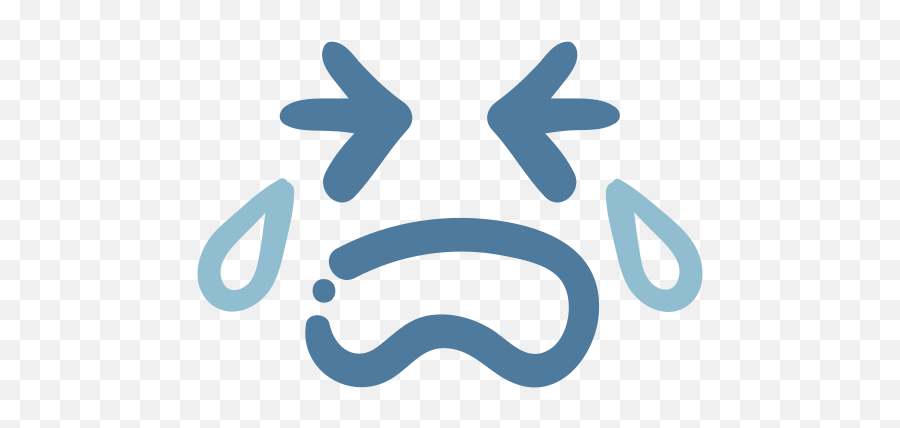 Crying Emoji Emoticon Sad Tears Free Icon Of Line - Png,Cry Emoji Png