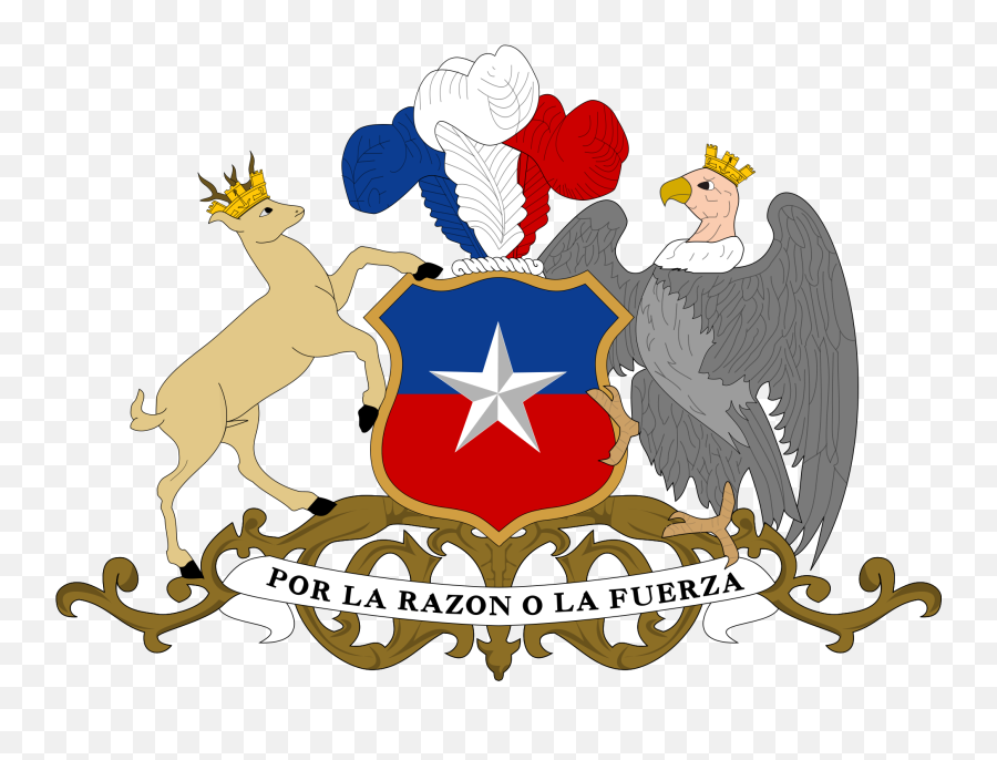 The Official Emblem Of Chile - Bandera Y Escudo De Chile Png,Chile Png