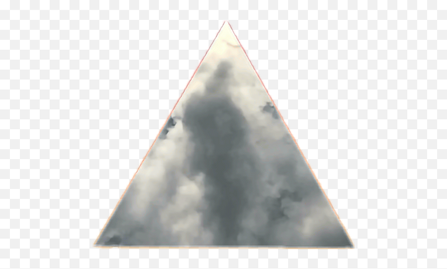 Download Tumblr Cloud Sky Triangle Shape Whereu0027s My Mind - Triangle Png,Cloud Shape Png
