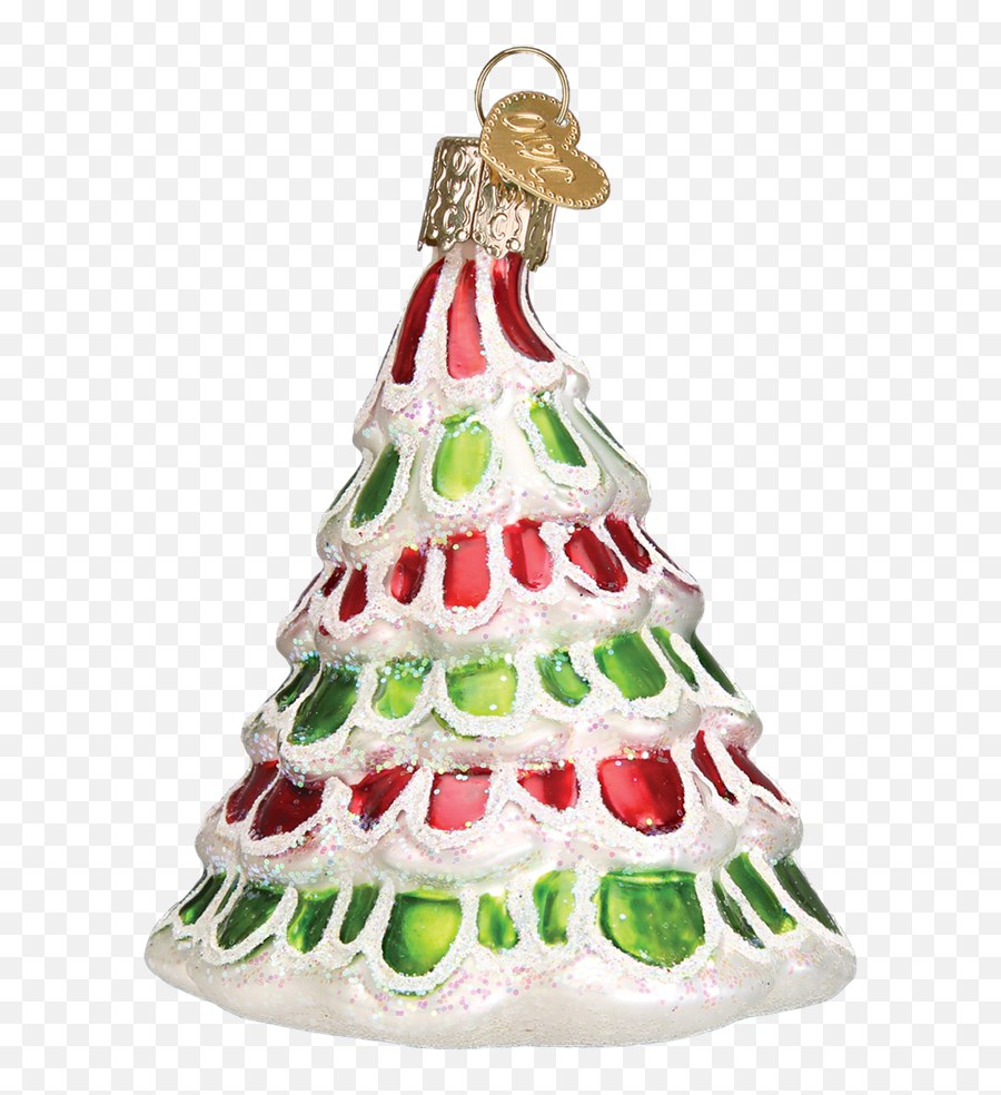 Download Hd Old World Christmas Whimsical Tree Glass - Christmas Tree Png,Old Tree Png