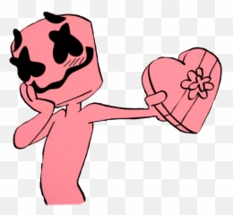 Download Hd Marshmello Love Kawaii Friends Shyfreetoedit - Kawaii Imagenes De Marshmello Png,Marshmello Png