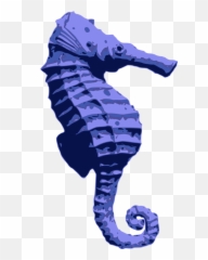 Electric Bluesyngnathiformesseahorse Png Clipart - Royalty Seahorse Png Blue,Seahorse Png