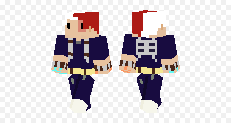 Todoroki Minecraft Pe Skins - Illustration Png,Todoroki Png