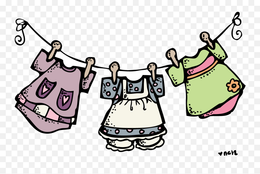 Laundry Clipart Clothes Line - Melonheadz Baby Png,Laundry Png