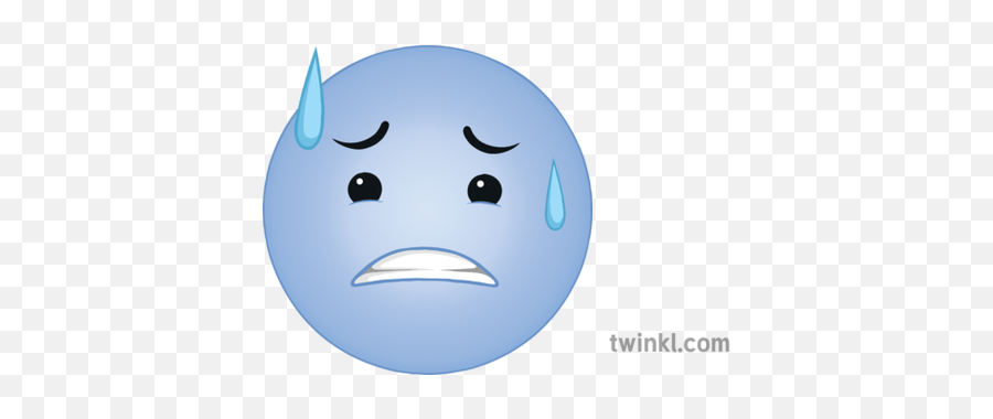 Scared Face Illustration - Twinkl Carita Triste Blanco Y Negro Png,Scared Face Png