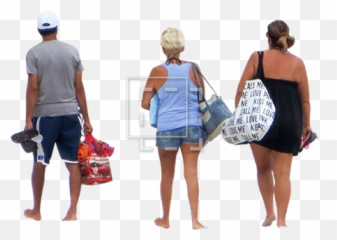 People Walking - Immediate Entourage People Going To The Beach Png,Beach Png