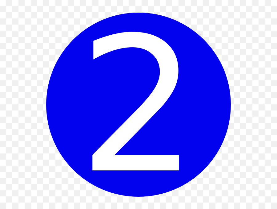 2 Clipart Blue Number - Clipart Number 2 Blue Png,Number 2 Transparent