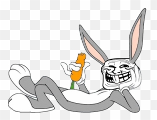 Bugs Bunny Mammal Vertebrate Cartoon - Troll Face png