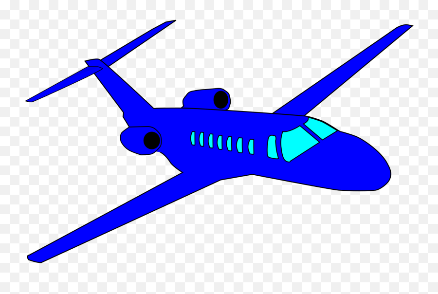 Blue Plane Clip Art - Purple Plane Clipart Png,Plane Clipart Png