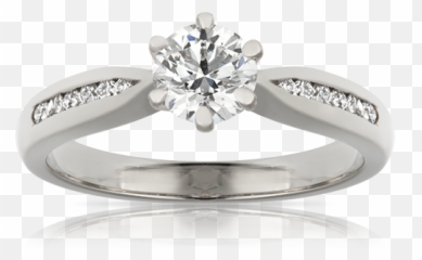 Diamond Ring Png Image Transparent - Silver