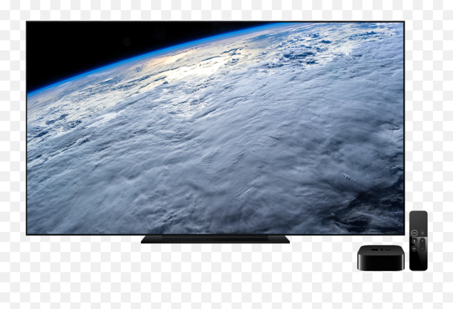 Download Hd Apple Tv 4k Remote - Lcd Display Png,Apple Tv Png