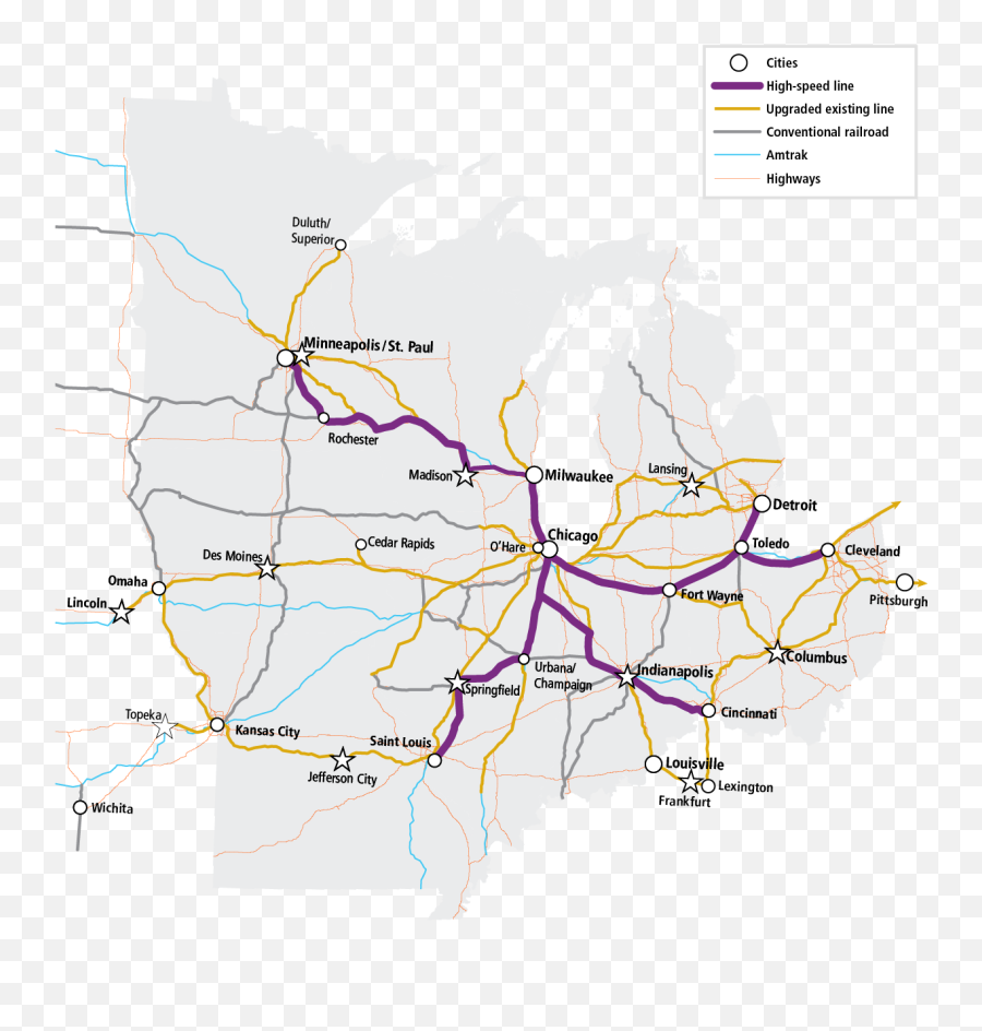 Four New High Speed Lines Radiating - Belle Plaine Mn Map Png,Anime Lines Png