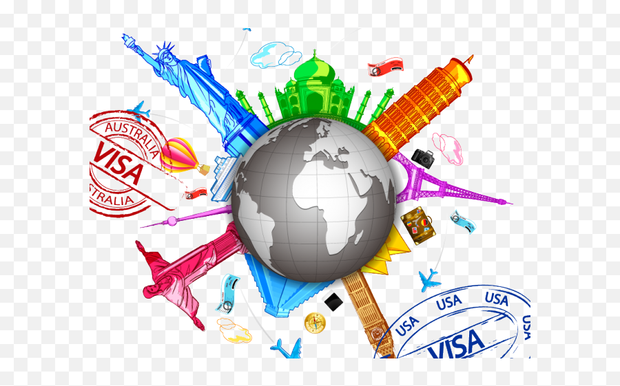 Travel Clipart World - Travel The World Clipart Travel The World Clipart Png,World Clipart Transparent