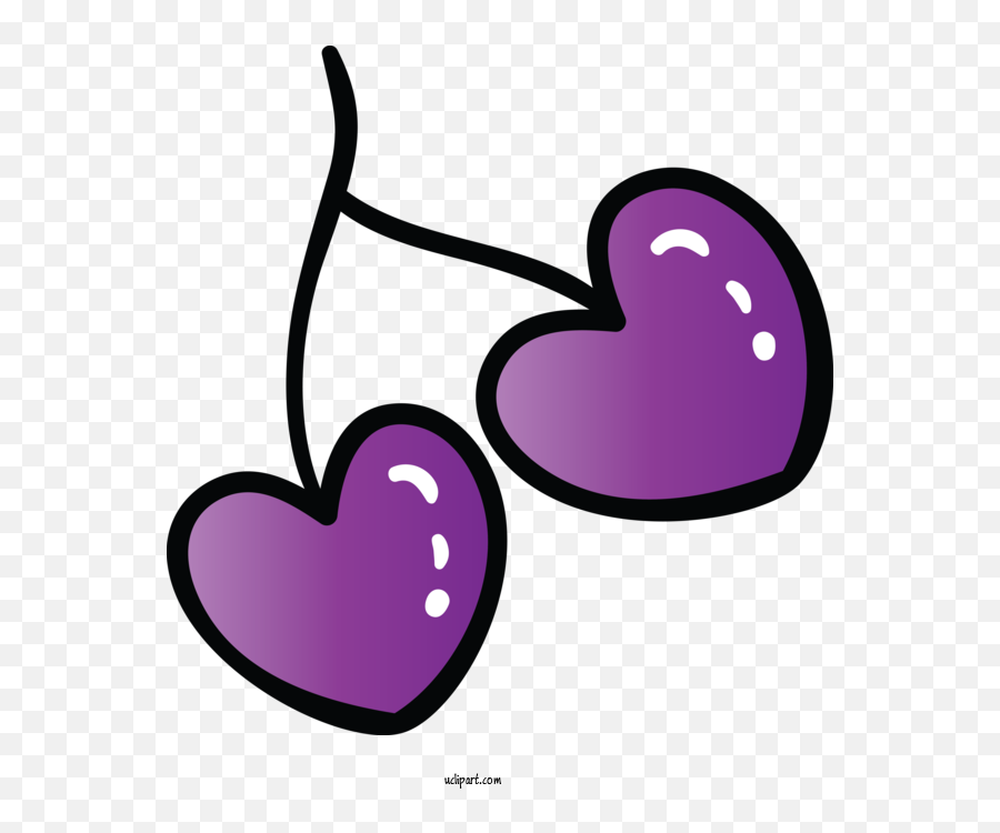 Holidays Violet Purple Heart For Valentines Day - Valentines Girly Png,Purple Heart Png