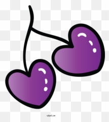 Holidays Violet Purple Heart For Valentines Day - Girly png