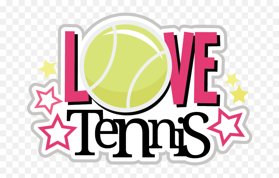 Love Tennis Svg Scrapbook Collection Files - Tennis Free Clipart Png,Tennis Png