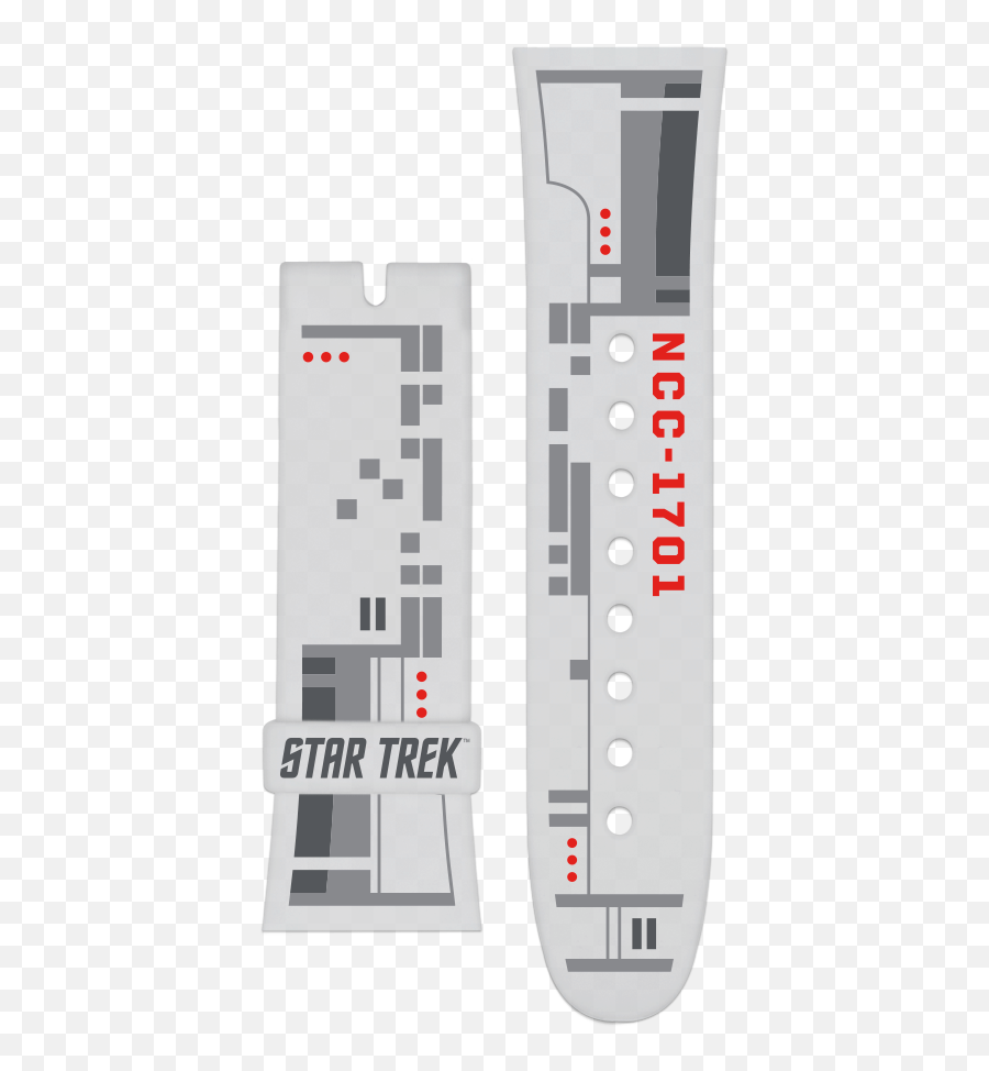 Star Trek Uss Enterprise White Strap Set - Vannen Inc Vertical Png,Uss Enterprise Png