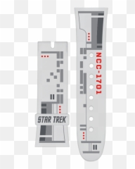 Star Trek Uss Enterprise White Strap Set - Vannen Inc Vertical Png,Uss Enterprise Png