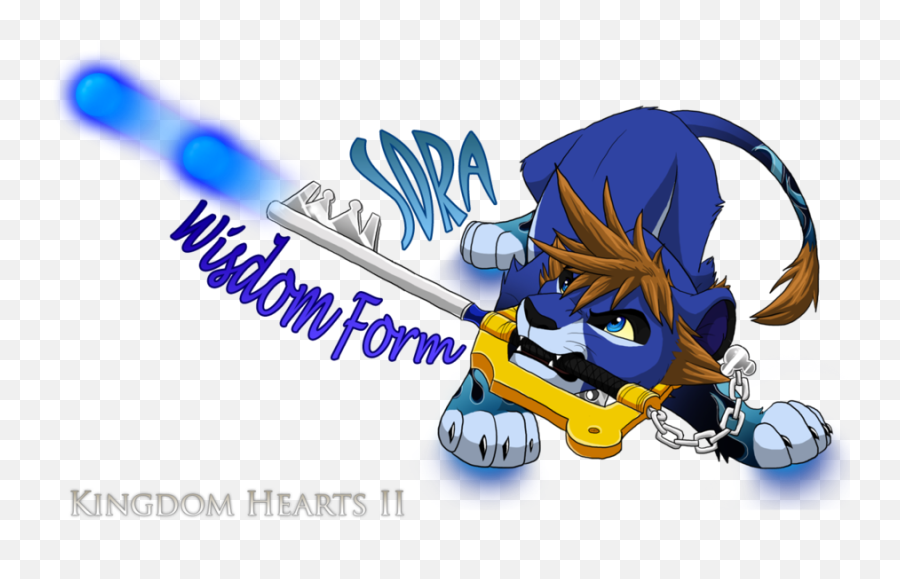 Sora Wisdom Form By Nightrizer D3eazsc - Lion Sora From Kh2 Sora Wisdom Form Png,Kingdom Hearts 2 Logo
