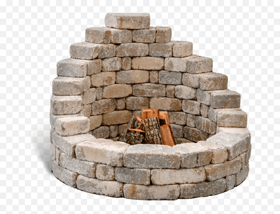 Fire Pit Is An Instant Backyard - Stone Fire Pit Kit Png,Firepit Png