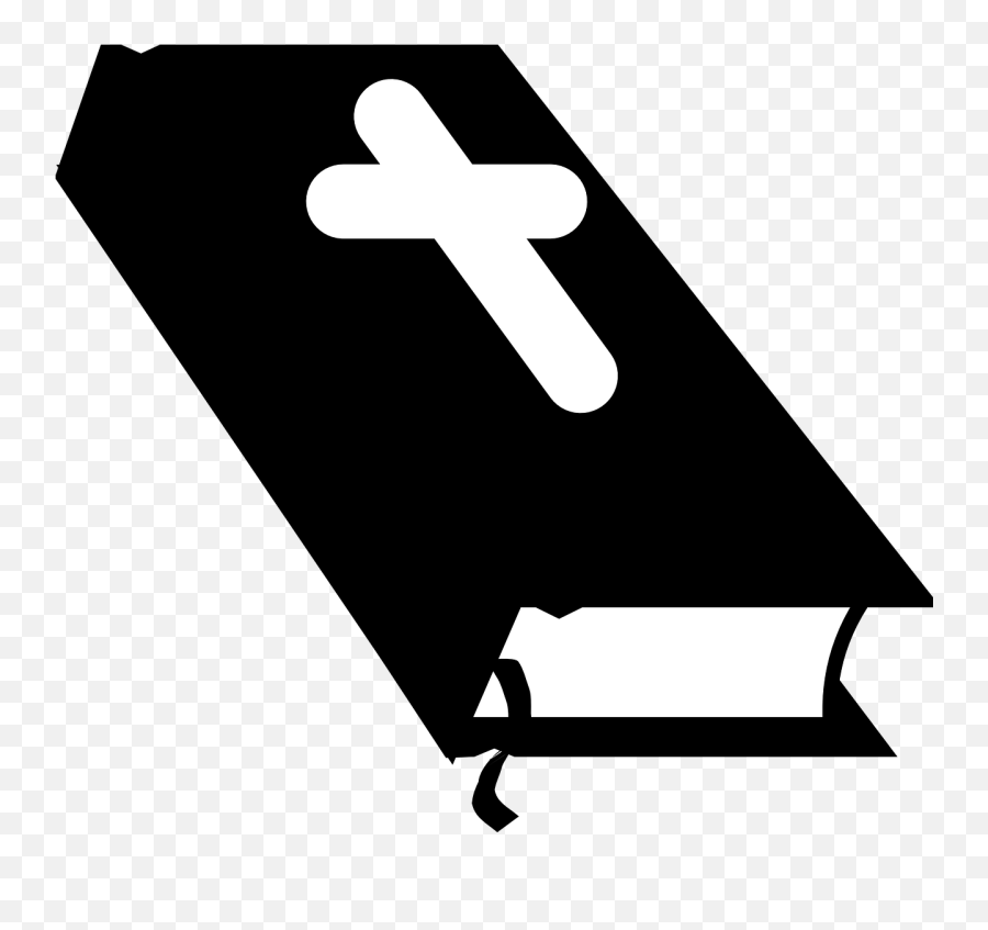 Library Of Bible And Cross Png Black White Download - Bible Clip Art,Cross Clipart Black And White Png