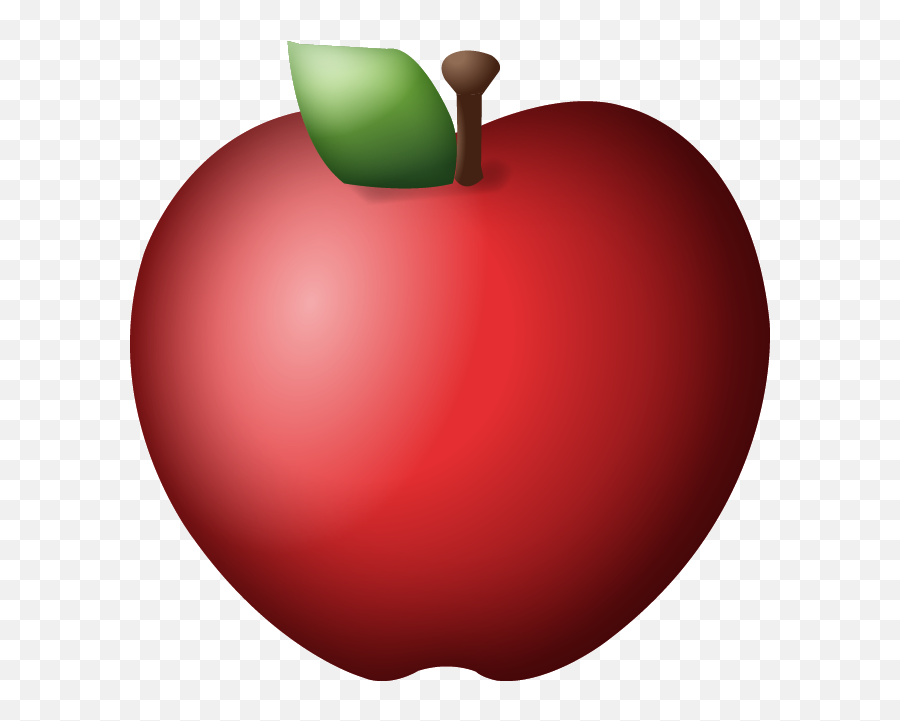 Download Red Apple Emoji - Apple Emoji Transparent Png,Red Apple Png