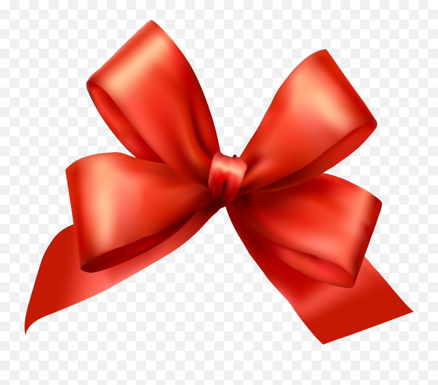 Red Ribbon Bow Png - Transparent Background Bows Red,Present Bow Png