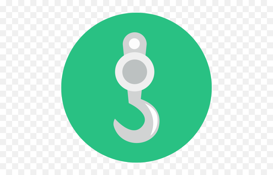 Crane Hook Icon - Free Download Png And Vector Circle,Hook Png