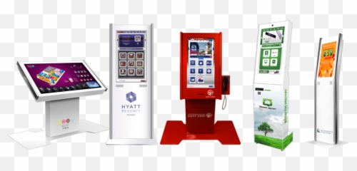 Hospital Virtual Receptionist Kiosk Qwick Media - Hyatt Technology Applications Png,Receptionist Png
