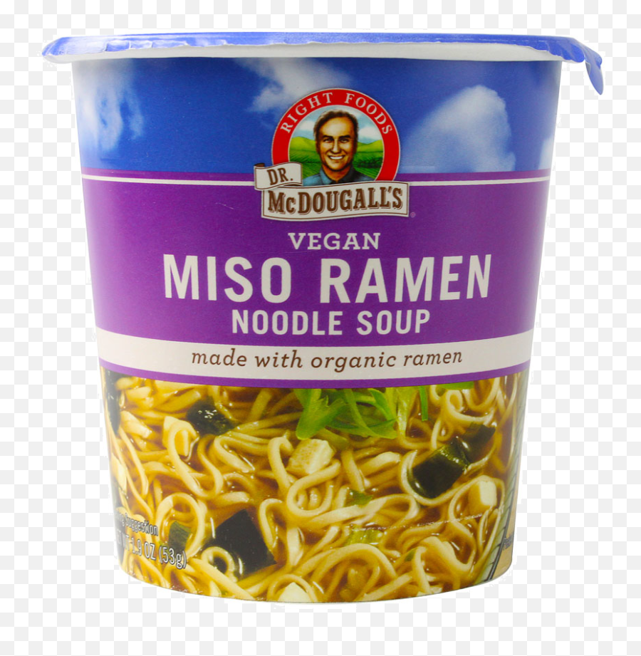 Dr Mcdougallu0027s Miso Ramen Noodle Soup Cup - 53g Dr Vegan Miso Ramen Noodle Soup Png,Ramen Noodles Png