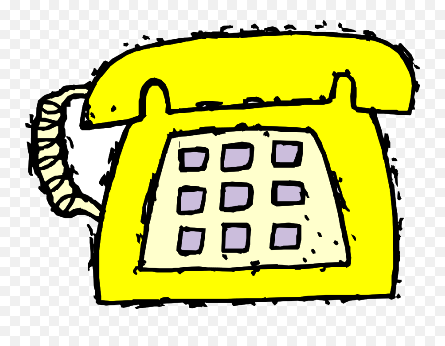 Telephone Icon - Clip Art Library Yellow Telephone Clipart Png,Phone List Icon