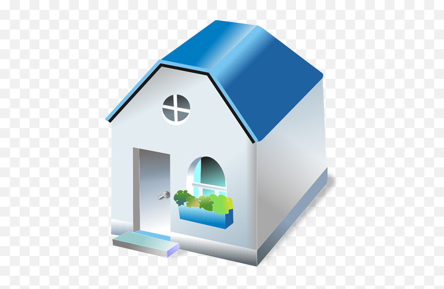 One Storied House Shadow Icon - Free Large Business Icons Gedung Icon Png,Htc One Icon List