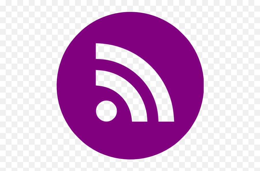 Purple Rss 4 Icon - Free Purple Rss Icons Rss Icon Png,Rss Icon Png