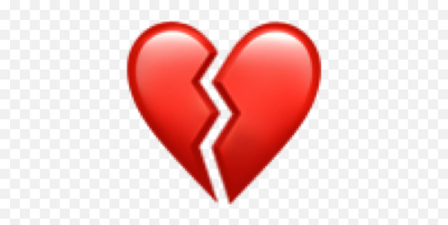 Red Heart Emoji Iphone Iphoneemoji - Broken Heart Ios Emoji Png,Iphone Heart Emoji Png