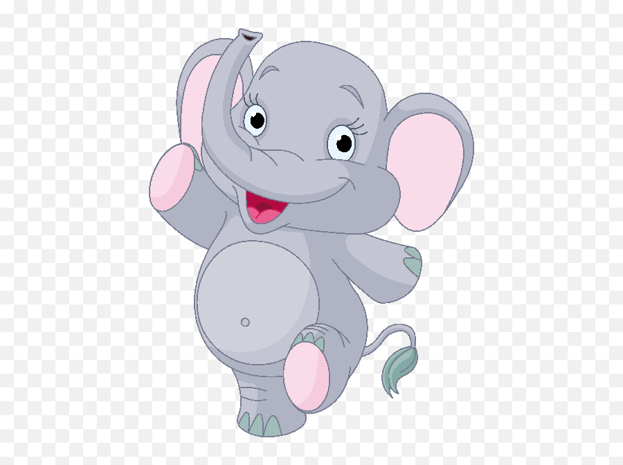 Cute Elephant Images Clip Art Image 29877 - Cartoon Baby Elephant Png,Elephant Clipart Transparent Background