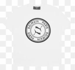 Balmain Graphic T - Shirt Yellow Png,Puma Logo Png
