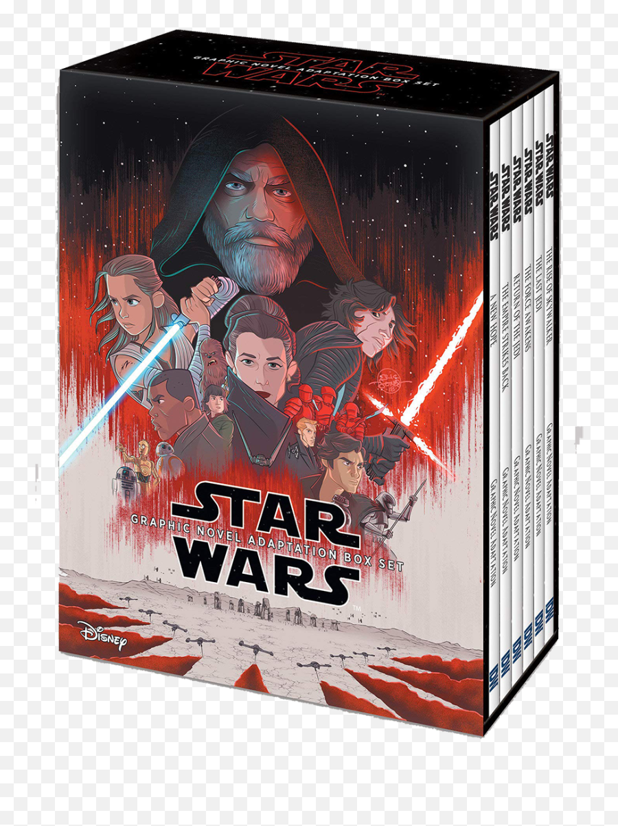 Star Wars Episodes Iv - Ix Graphic Novel Adaptation Box Set Star Wars Rise Of Skywalker Graphic Novel Adaptation Png,Star Wars The Last Jedi Icon